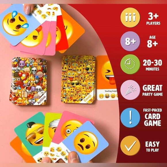 The Emoji Game The Riotous Family Card Game by Ginger Fox. 3+ Players. - Picture 4 of 5